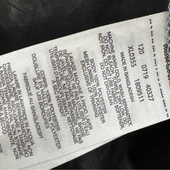 Columbia Aqua Blue Gray Windbreaker Jacket Hooded Zip Medium - Picture 7 of 8